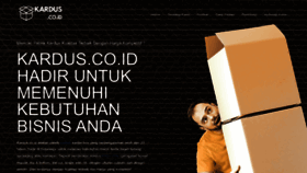 What Kardus.co.id website looked like in 2023 (This year)