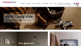 What Kidslovedesign.com website looked like in 2023 (This year)
