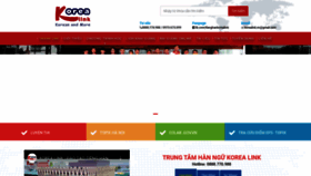 What Korealink.edu.vn website looked like in 2023 (This year)