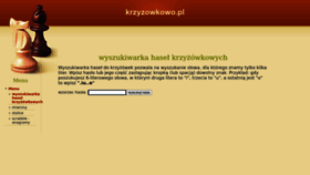 What Krzyzowkowo.pl website looked like in 2023 (1 year ago)