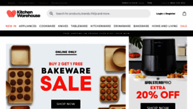 What Kitchenwarehouse.com.au website looked like in 2023 (This year)