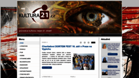What Kultura21.cz website looked like in 2023 (This year)
