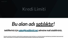 What Kredilimiti.net website looked like in 2023 (This year)