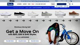 What Keds.com website looked like in 2023 (This year)