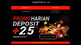 What Kantorbola99.net website looked like in 2023 (This year)