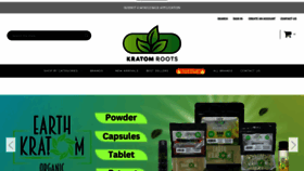What Kratomrootswholesale.com website looked like in 2023 (This year)