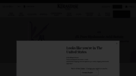 What Kerastase.ca website looked like in 2023 (This year)