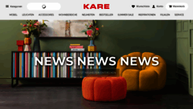 What Kare.at website looked like in 2023 (This year)