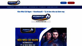 What Keonhacaingon.com website looked like in 2023 (This year)