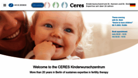What Kinderwunschzentrum.de website looked like in 2023 (This year)