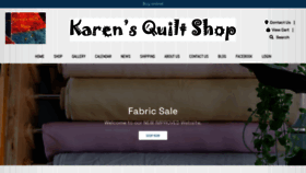 What Karensquiltshop.com website looked like in 2023 (This year)