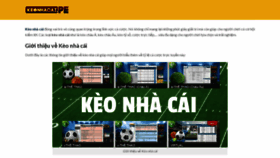 What Keonhacai.pe website looked like in 2023 (This year)