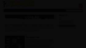 What Koralle-magazin.de website looked like in 2023 (This year)