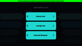 What Keenland.com website looked like in 2023 (This year)