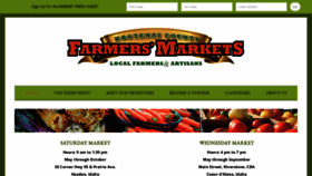 What Kootenaifarmersmarkets.org website looked like in 2023 (This year)