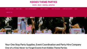 What Kiddiesthemeparties.co.za website looked like in 2023 (This year)
