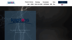 What Kapteos.com website looked like in 2023 (This year)