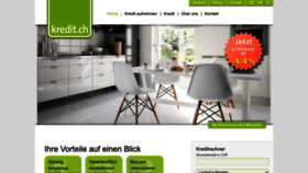 What Kredit.ch website looked like in 2023 (This year)