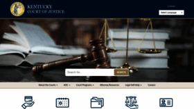 What Kycourts.gov website looked like in 2023 (This year)