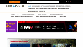 What Kidsinperth.com website looked like in 2023 (This year)