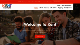 What Kent.edu.au website looked like in 2023 (This year)