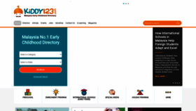 What Kiddy123.com website looked like in 2023 (This year)