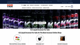 What K2liquidincense.com website looked like in 2023 (This year)