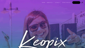 What Keopix.com website looked like in 2023 (This year)