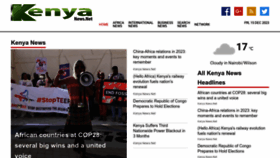 What Kenyanews.net website looked like in 2023 (This year)