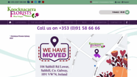 What Knocknacarraflorists.ie website looked like in 2023 (This year)