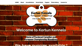What Kortunkennels.com website looked like in 2023 (This year)