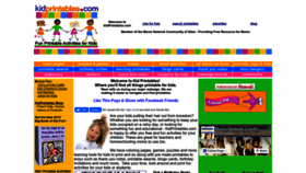 What Kidprintables.com website looked like in 2023 (This year)