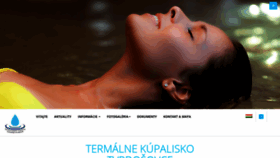 What Kupalisko-tvrdosovce.sk website looks like in 2024 
