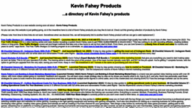 What Kevinfaheyproducts.com website looks like in 2024 