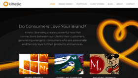 What Kineticbranding.com website looked like in 2024 (1 year ago)