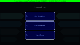 What Kinotrek.co website looks like in 2024 