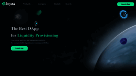 What Krystal.app website looks like in 2024 
