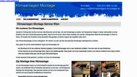 What Klimaanlagen-montage.at website looks like in 2024 