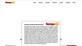 What Kamps.de website looks like in 2024 