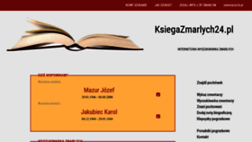 What Ksiegazmarlych24.pl website looks like in 2024 