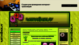 What Kaktusenok-ru.okis.ru website looks like in 2024 