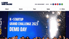 What K-startupgc.org website looks like in 2024 