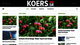 What Koers.sr website looks like in 2024 