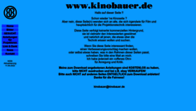 What Kinobauer.de website looks like in 2024 