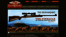 What Kilimanjarorifles.com website looks like in 2024 
