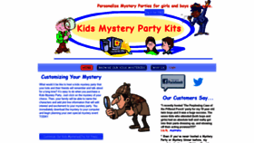 What Kidsmysteryparty.com website looks like in 2024 