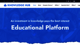 What Knowledgehub.education website looks like in 2024 