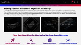 What Keeb-finder.com website looks like in 2024 