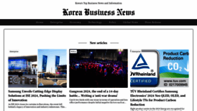 What Koreabusinessnews.com website looks like in 2024 