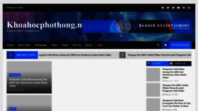 What Khoahocphothong.net website looks like in 2024 